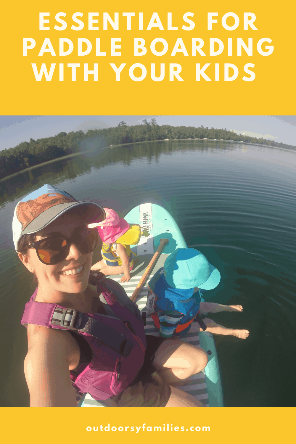 Paddleboarding with kids