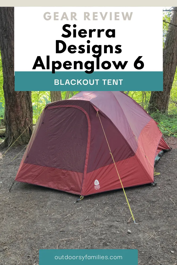 red tent set up for camping